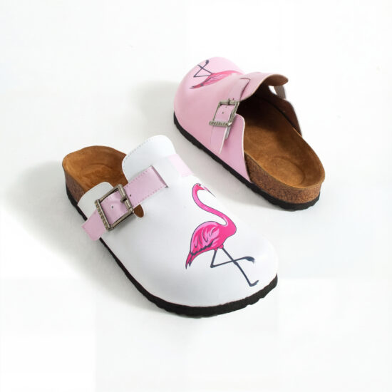 Flamingo Дамски ортопедични чехли с цветен дизайн /