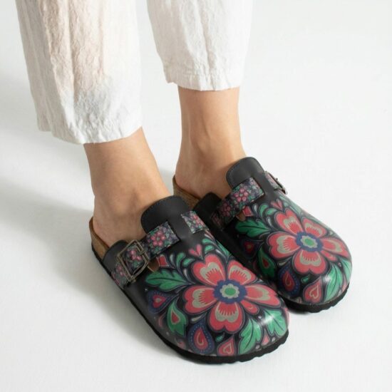 Дамски ортопедични чехли с цветен дизайн Весели чехли Шарени