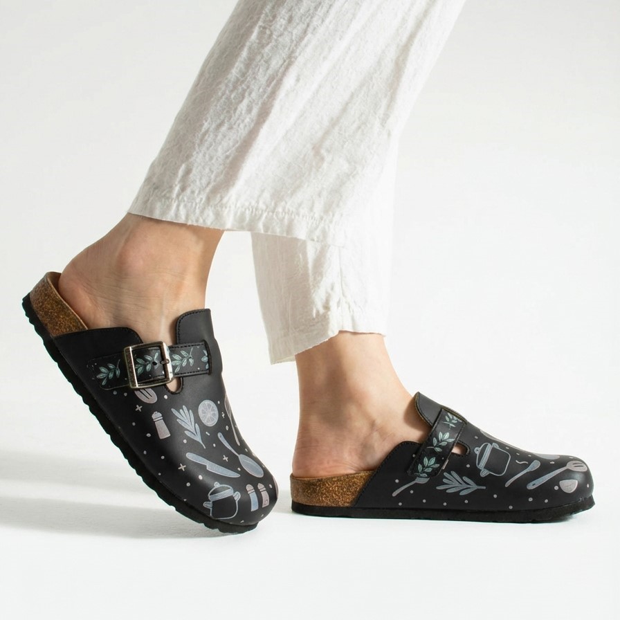 Работни дамски ортопедични чехли за кухня Ортопедични чехли Готварство 13 Работни дамски ортопедични чехли за кухня - Image 3