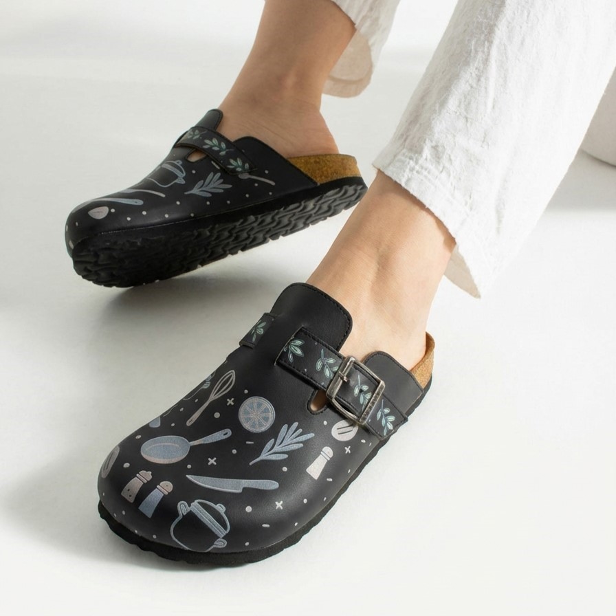 Работни дамски ортопедични чехли за кухня Ортопедични чехли Готварство 16 Работни дамски ортопедични чехли за кухня - Image 6