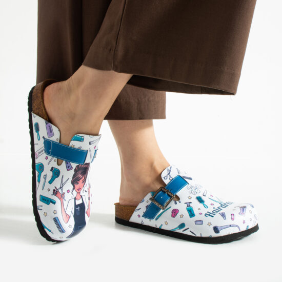 Hairdresser Работни дамски ортопедични чехли за фризьор /