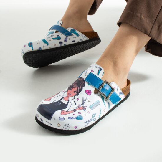 Hairdresser Работни дамски ортопедични чехли за фризьор /