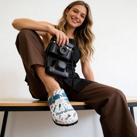 Hairdresser Работни дамски ортопедични чехли за фризьор /