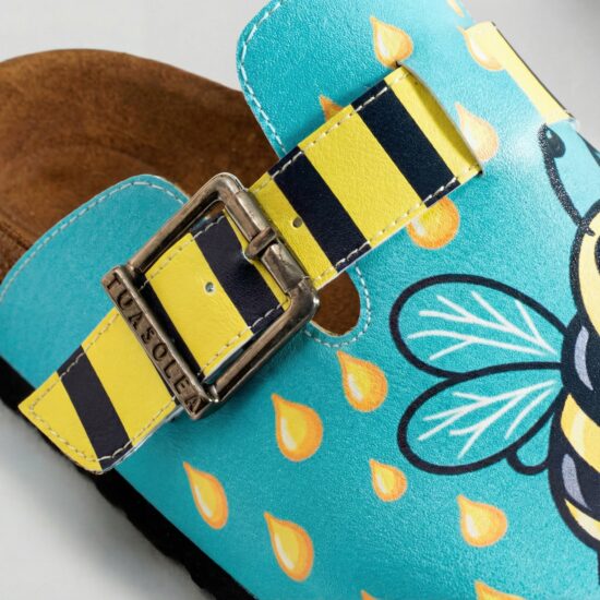 Дамски ортопедични чехли с цветен дизайн /