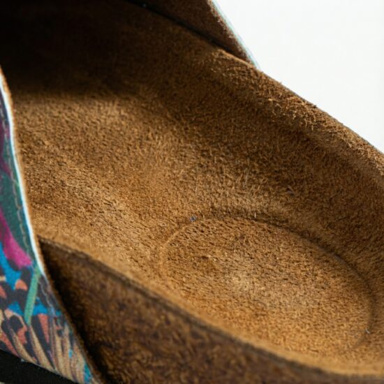 Дамски ортопедични чехли с цветен дизайн /