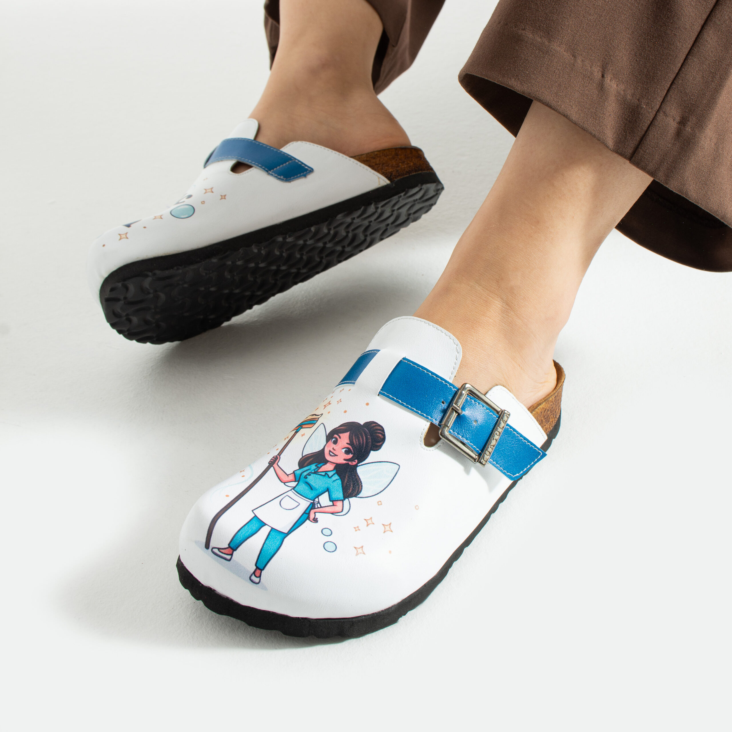 Работни дамски ортопедични чехли за камериерка Ортопедични чехли Хотел и ресторант 14 Работни дамски ортопедични чехли за камериерка - Image 4