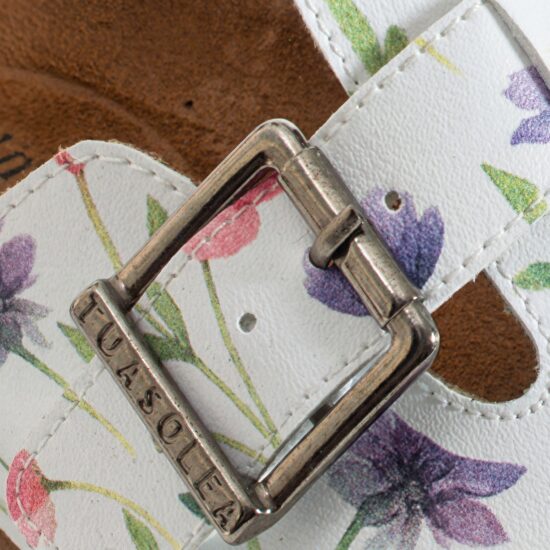 Дамски ортопедични чехли с цветен дизайн /