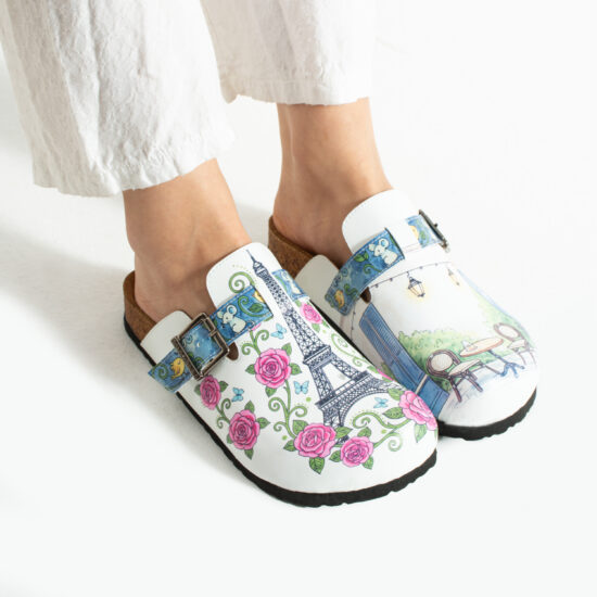 Дамски ортопедични чехли с цветен дизайн Весели чехли Шарени