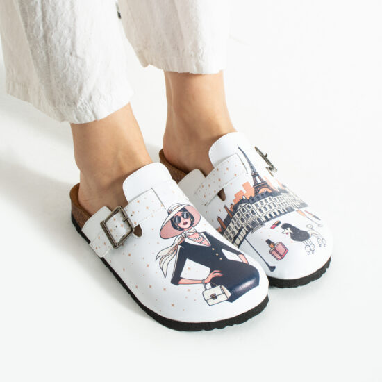 Дамски ортопедични чехли с цветен дизайн