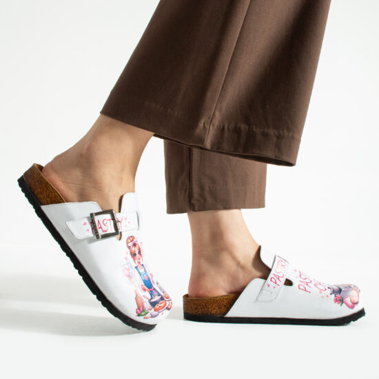 Pastry chef Работни дамски ортопедични чехли за готвач /