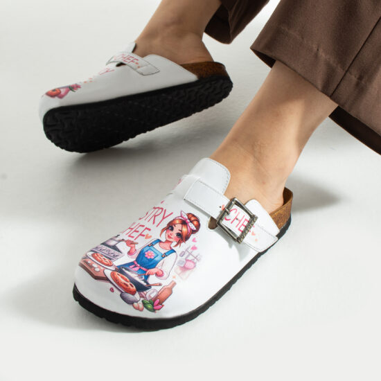 Pastry chef Работни дамски ортопедични чехли за готвач /