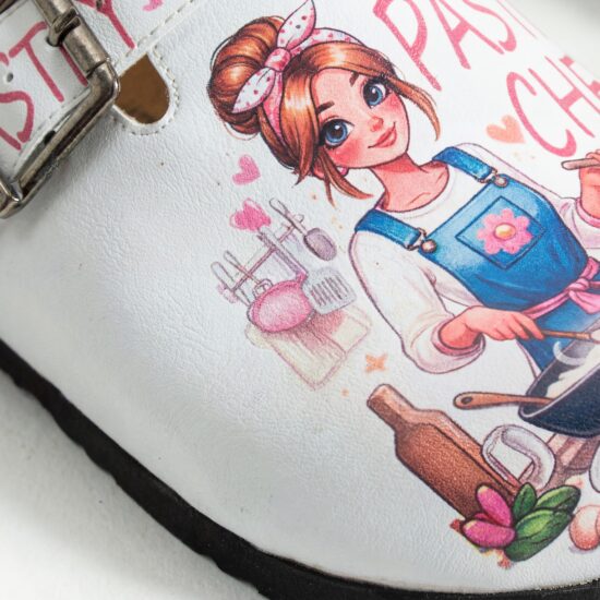 Pastry chef Работни дамски ортопедични чехли за готвач /