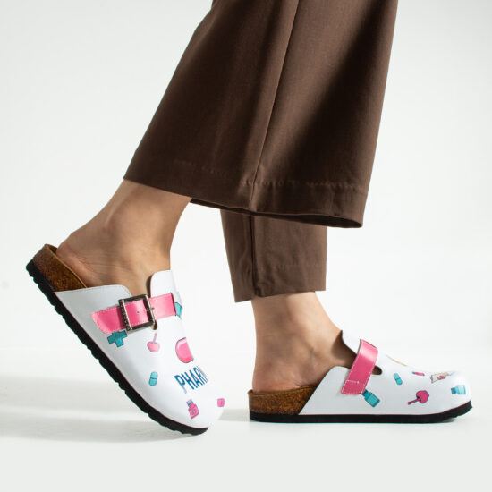 Pharmacy Работни дамски ортопедични чехли за аптека /