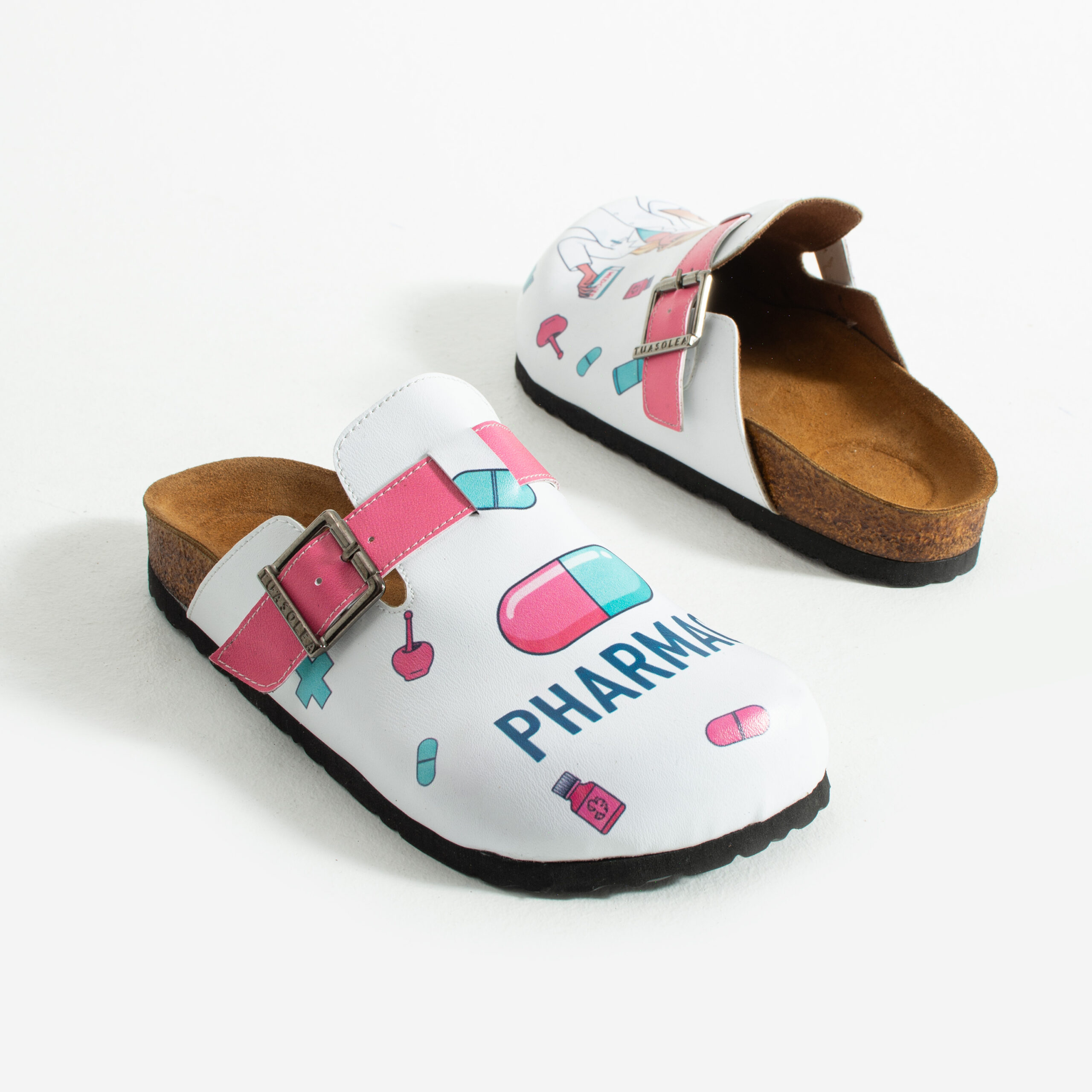 Работни дамски ортопедични чехли за аптека Ортопедични чехли Фармация 16 Работни дамски ортопедични чехли за аптека - Image 6