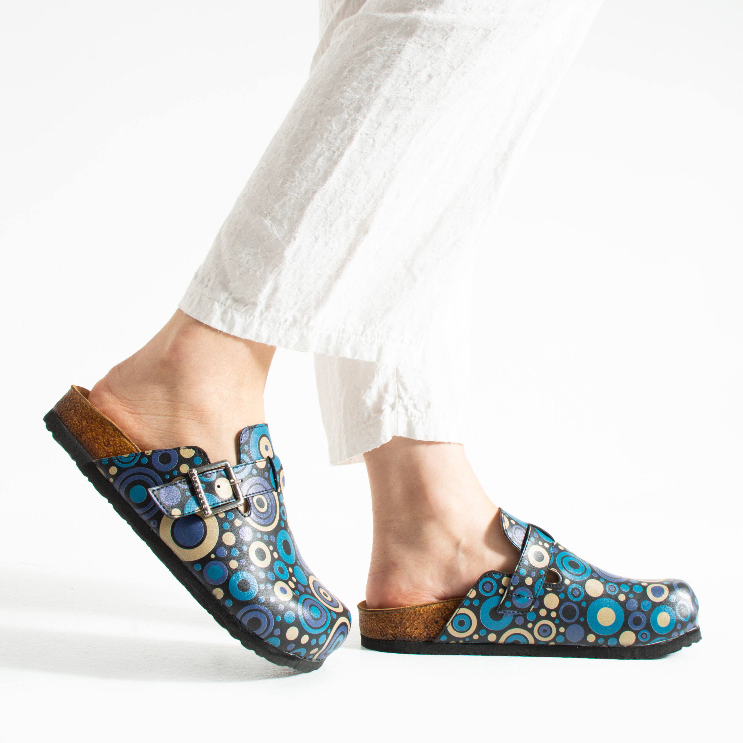 Дамски ортопедични чехли с цветен дизайн Весели чехли Шарени 13 Дамски ортопедични чехли с цветен дизайн - Image 3