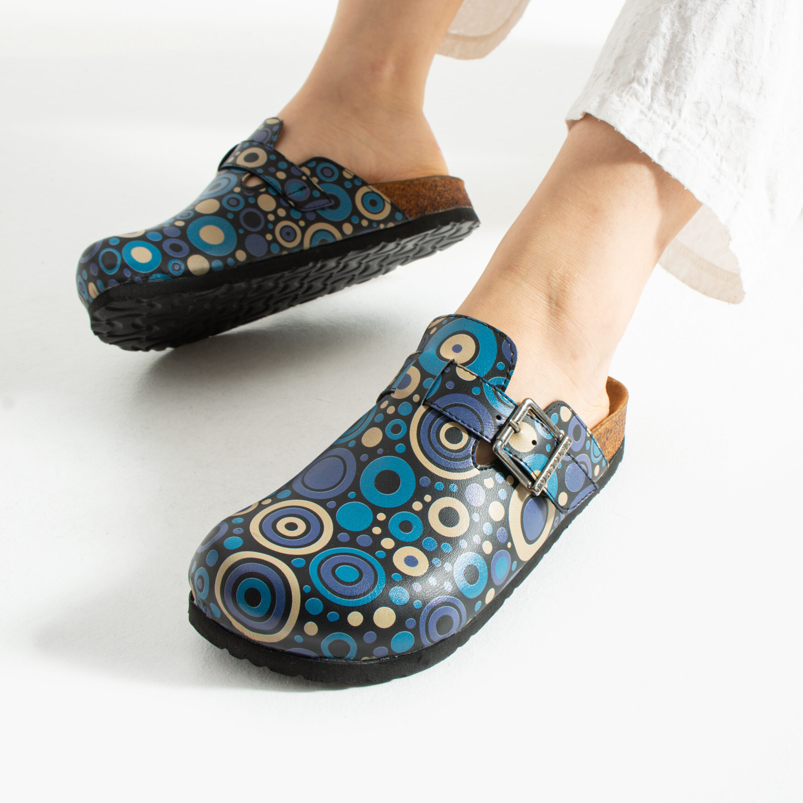 Дамски ортопедични чехли с цветен дизайн Весели чехли Шарени 14 Дамски ортопедични чехли с цветен дизайн - Image 4