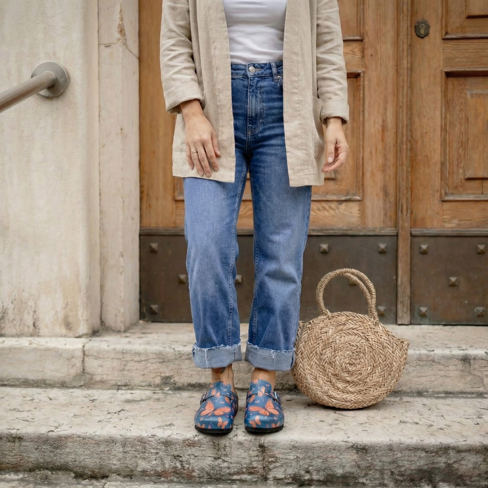 Дамски ортопедични чехли с цветен дизайн Весели чехли Шарени 12 Дамски ортопедични чехли с цветен дизайн - Image 2