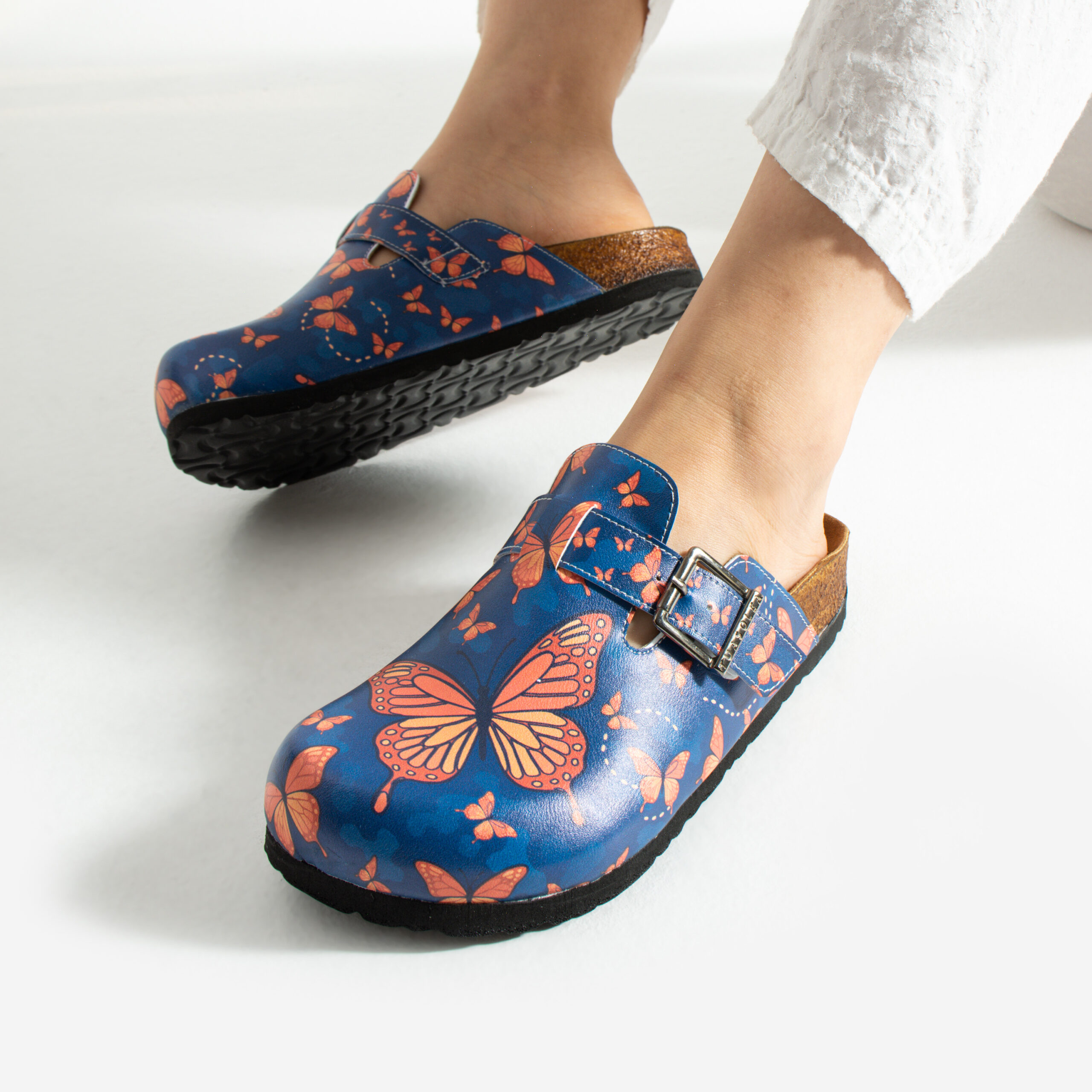 Дамски ортопедични чехли с цветен дизайн Весели чехли Шарени 14 Дамски ортопедични чехли с цветен дизайн - Image 4