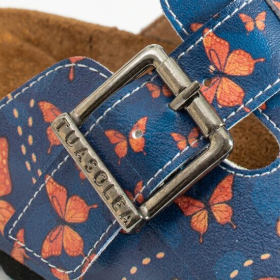 Дамски ортопедични чехли с цветен дизайн /