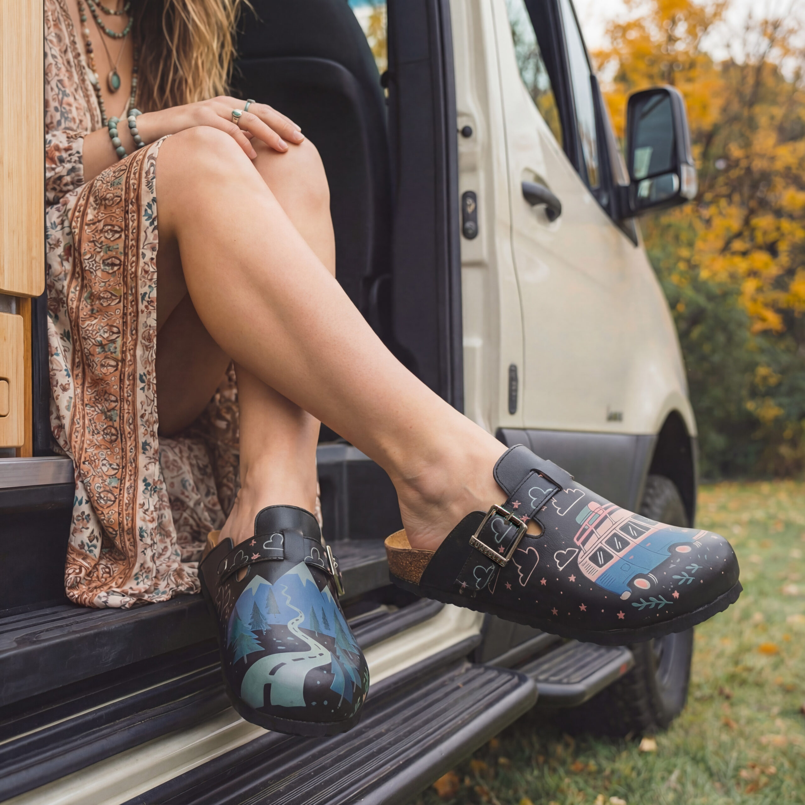 Дамски ортопедични чехли с цветен дизайн Весели чехли Шарени 20 Дамски ортопедични чехли с цветен дизайн - Image 10