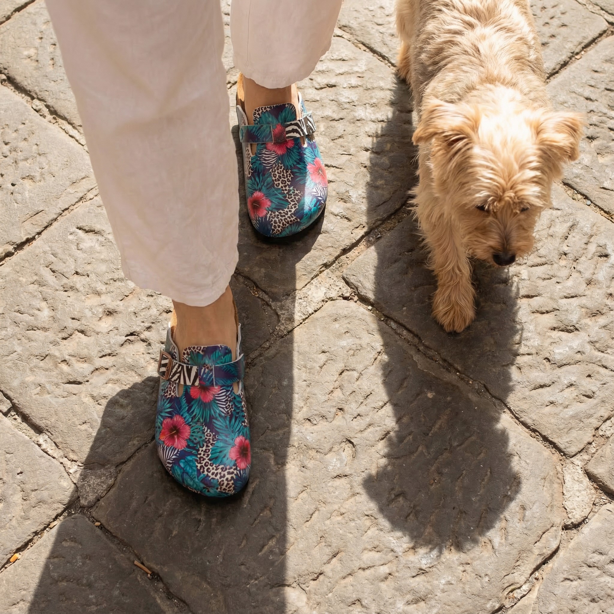 Дамски ортопедични чехли с цветен дизайн Весели чехли Шарени 20 Дамски ортопедични чехли с цветен дизайн - Image 10