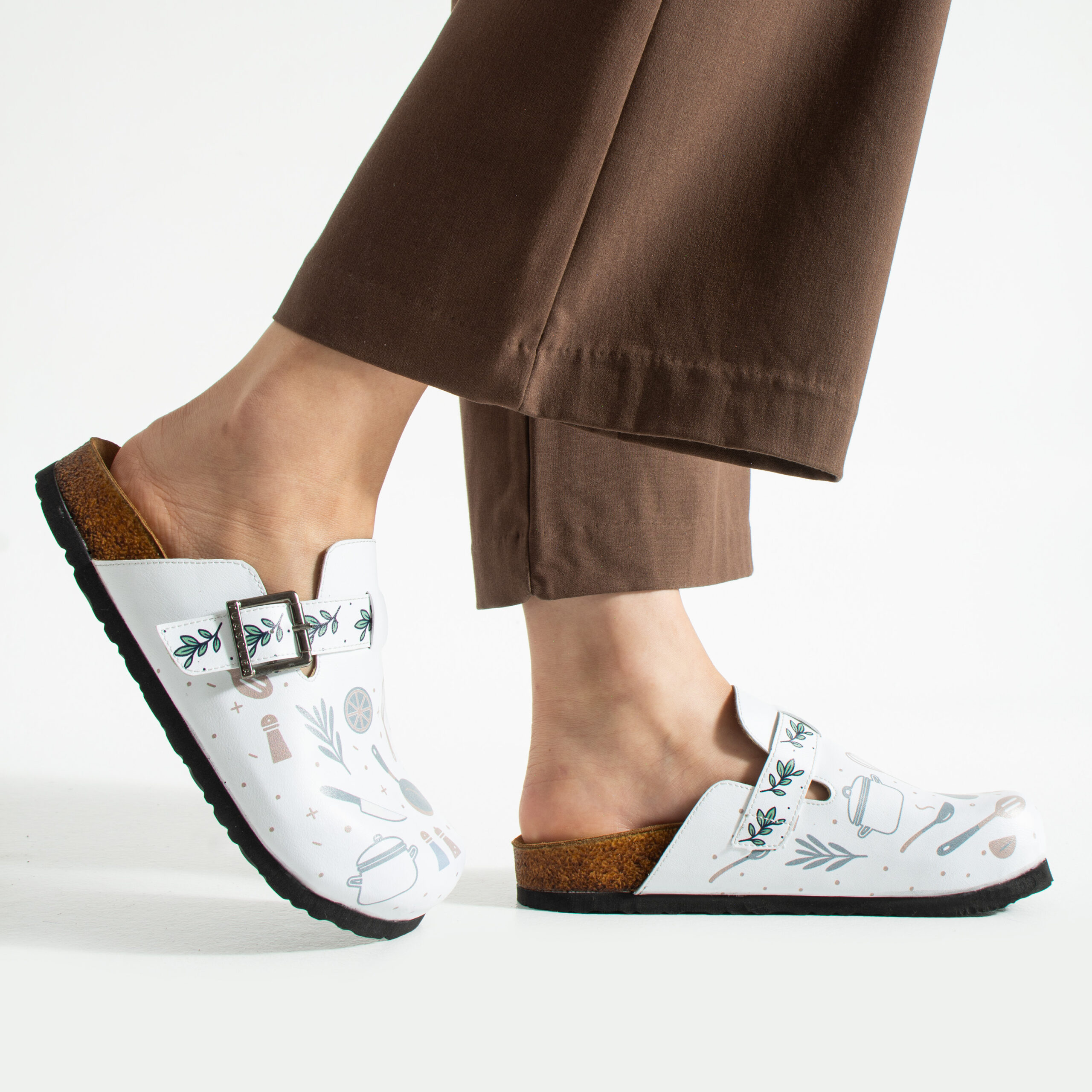 Работни дамски ортопедични чехли за кухня Ортопедични чехли Готварство 13 Работни дамски ортопедични чехли за кухня - Image 3