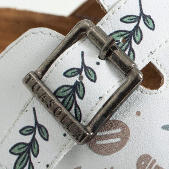 Fresh Mood White Работни дамски ортопедични чехли за кухня /