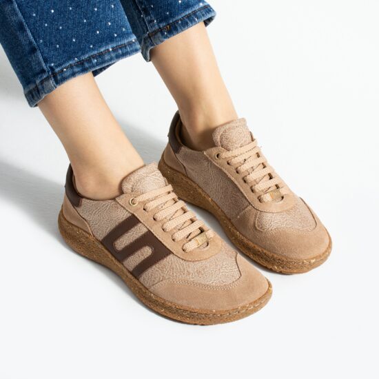 Дамски боси обувки с широка предна част - Almond