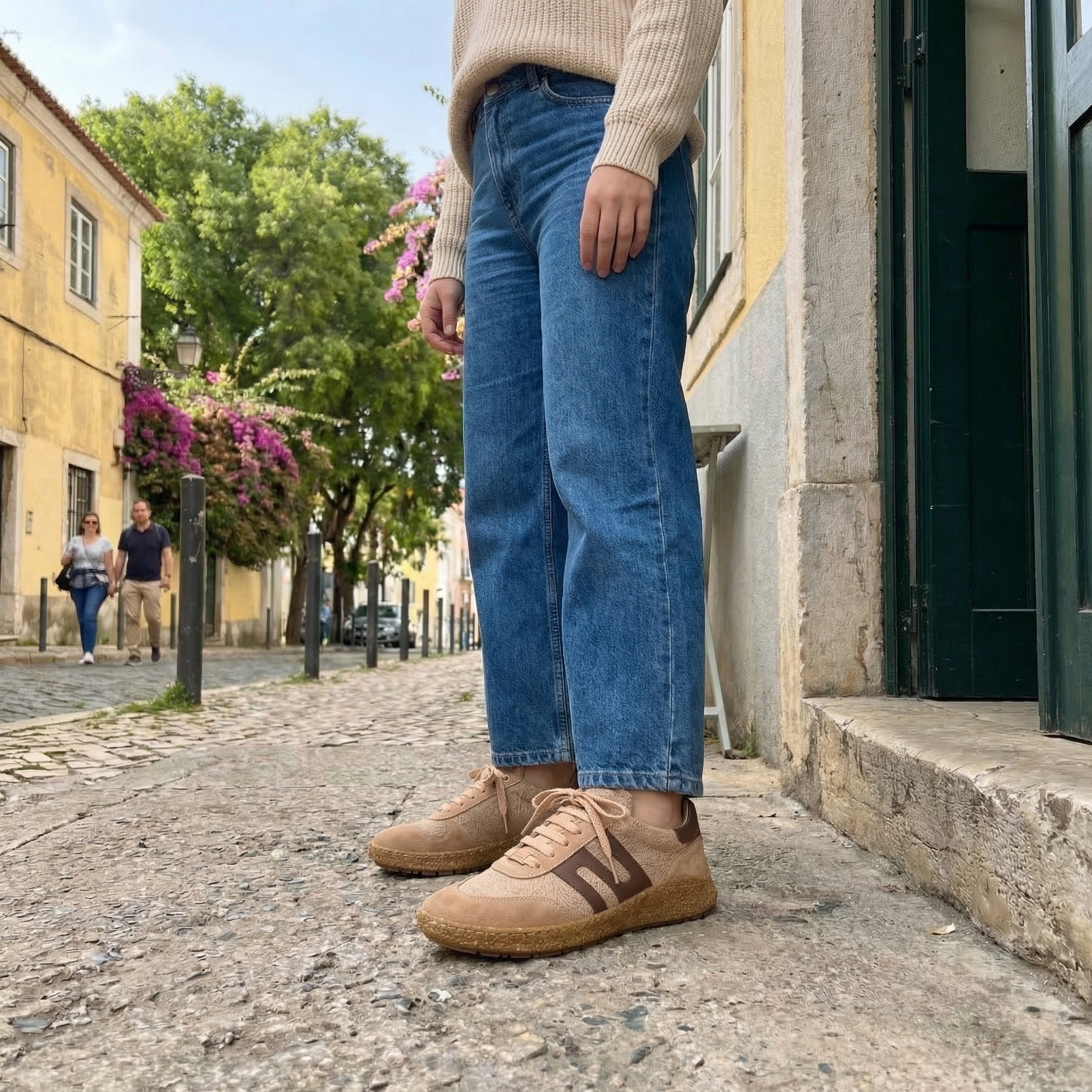 Дамски боси обувки с широка предна част – Almond Дамски кецове и сникърси 25 Дамски боси обувки с широка предна част - Almond - Image 15