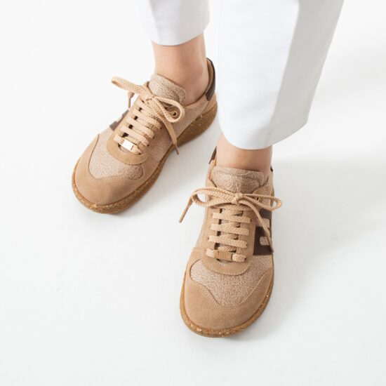 Alternative view of Дамски боси обувки с широка предна част - Almond