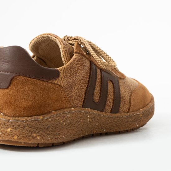 Дамски боси обувки с широка предна част - Caramel /