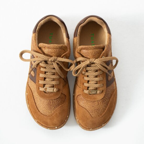 Дамски боси обувки с широка предна част - Caramel /