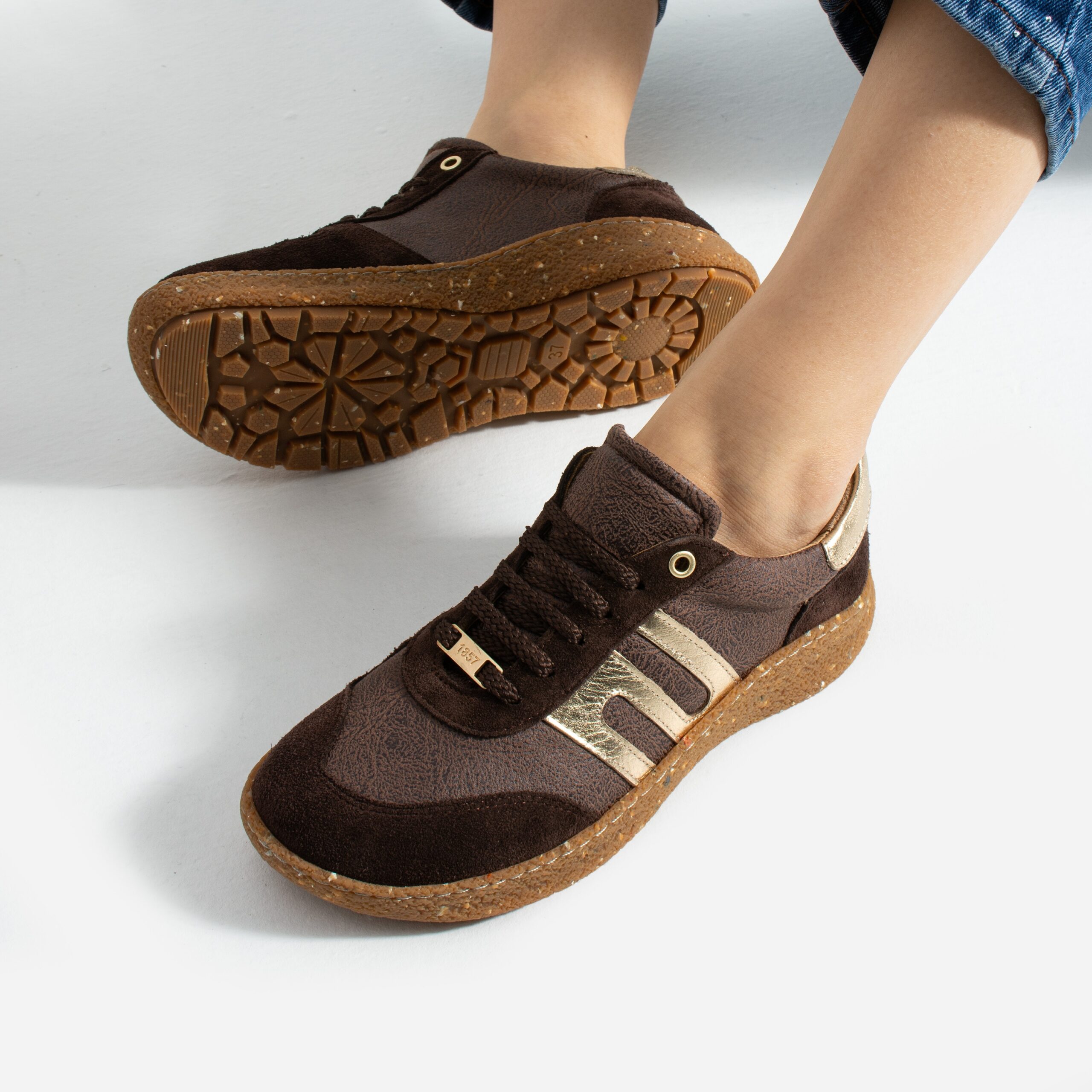 Дамски боси обувки с широка предна част – Cocoa Дамски кецове и сникърси 15 Дамски боси обувки с широка предна част - Cocoa - Image 5