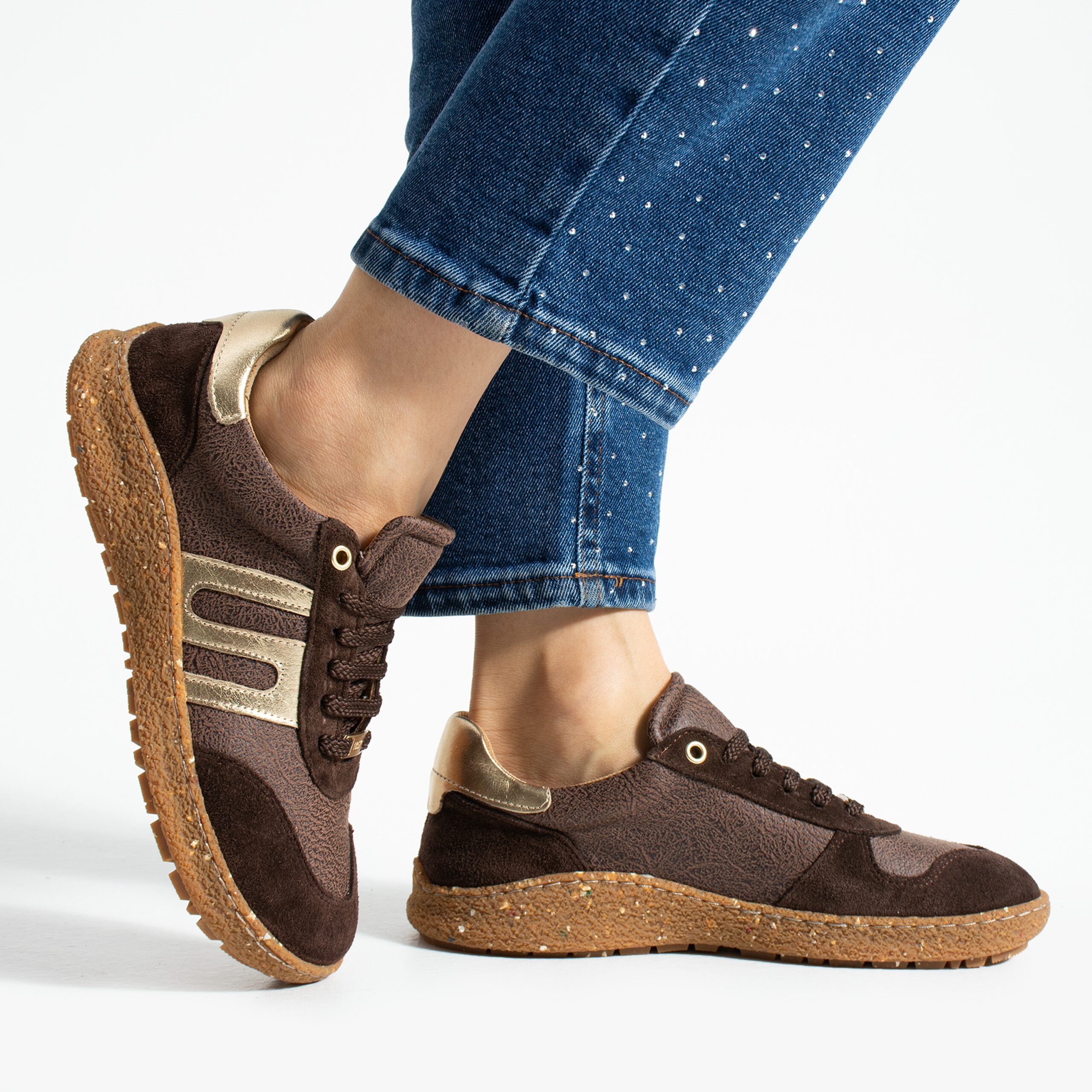 Дамски боси обувки с широка предна част – Cocoa Дамски кецове и сникърси 16 Дамски боси обувки с широка предна част - Cocoa - Image 6