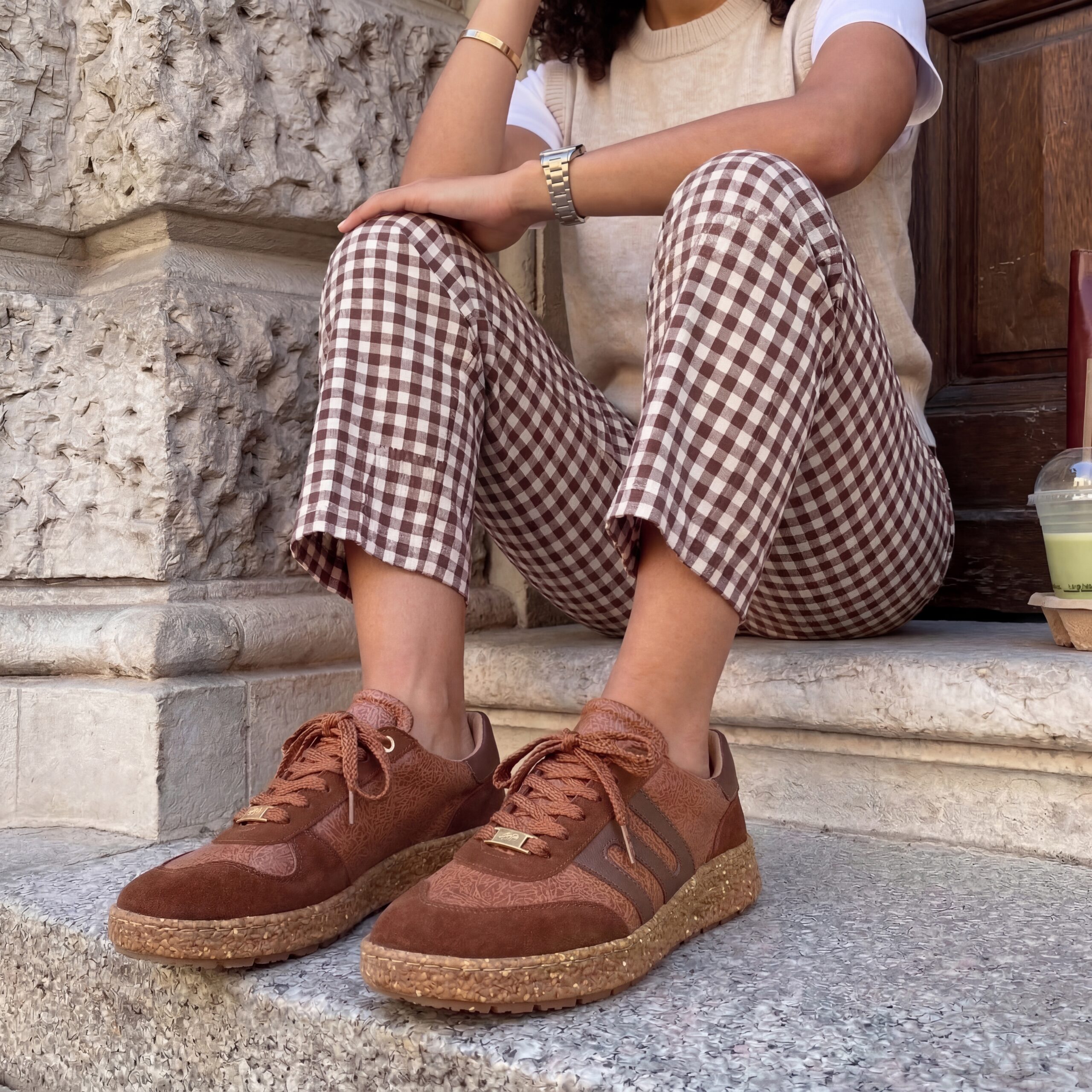 Дамски боси обувки с широка предна част – Terracotta Дамски кецове и сникърси 14 Дамски боси обувки с широка предна част - Terracotta - Image 4