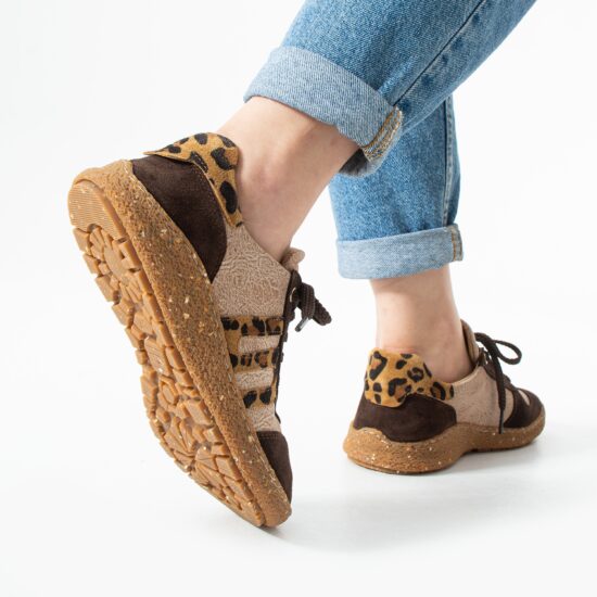 TUASOLEA 1857 Barefoot Дамски боси обувки с широка предна част - Safari /