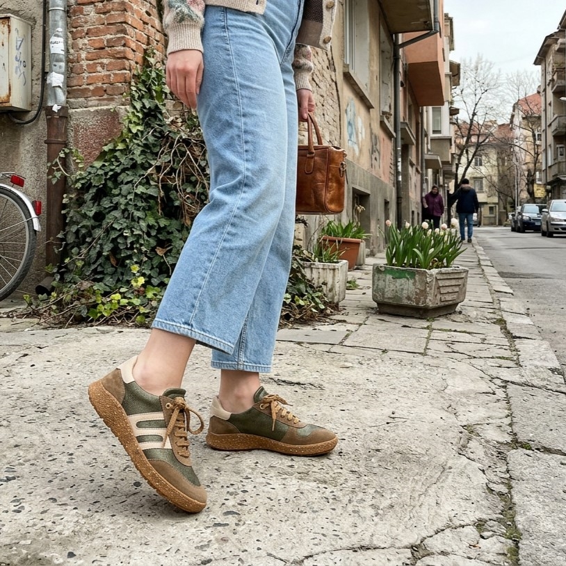 Дамски боси обувки с широка предна част – Forest Дамски кецове и сникърси 14 Дамски боси обувки с широка предна част - Forest - Image 4