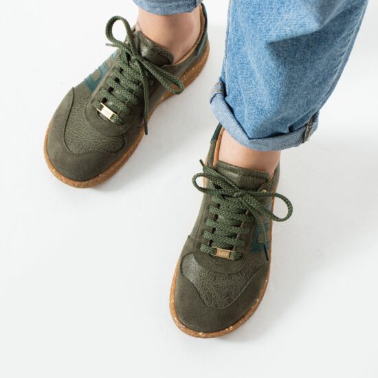 Alternative view of Дамски боси обувки с широка предна част - Olive