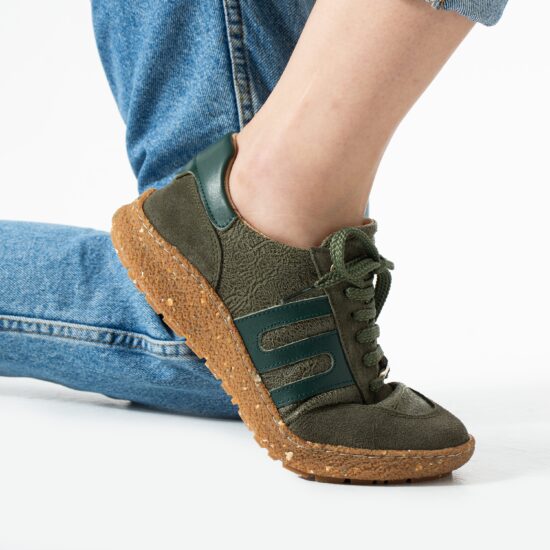 TUASOLEA 1857 Barefoot Дамски боси обувки с широка предна част - Olive /