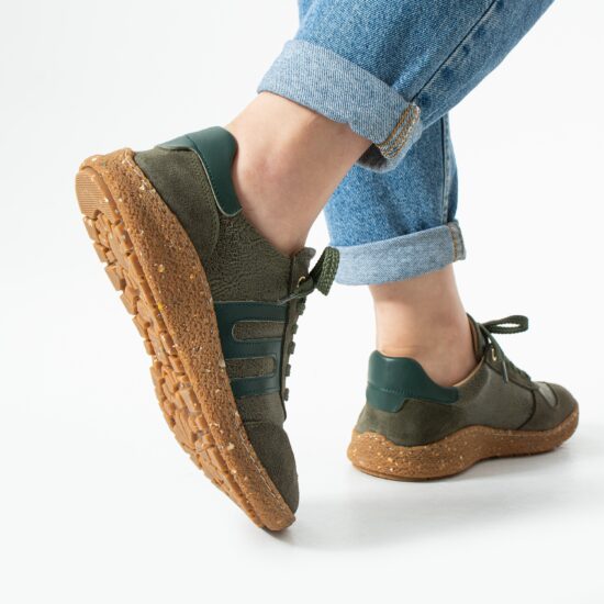 TUASOLEA 1857 Barefoot Дамски боси обувки с широка предна част - Olive /