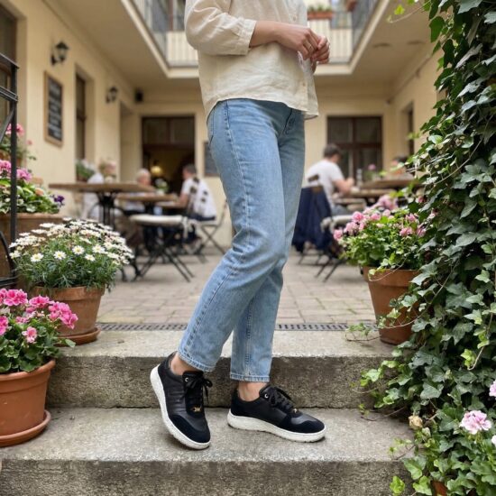 TUASOLEA 1857 Barefoot Дамски боси обувки с широка предна част - Onyx /