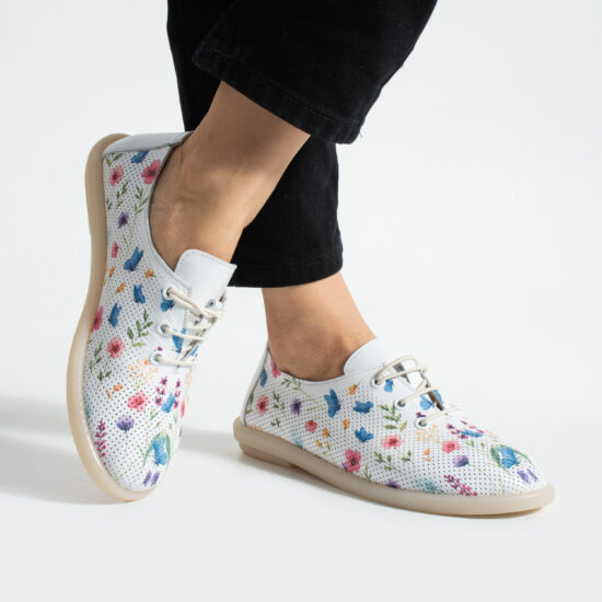 Дамски Дамски обувки с мемори пяна от естествена кожа с флорален принт от Естествена кожа