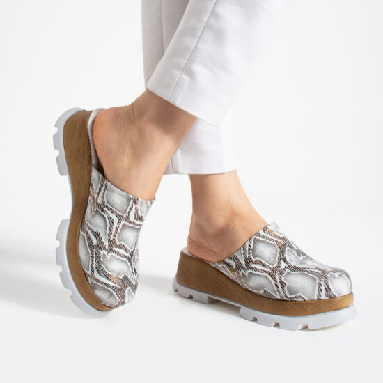 Дамски Imara Python Silver от Естествена кожа