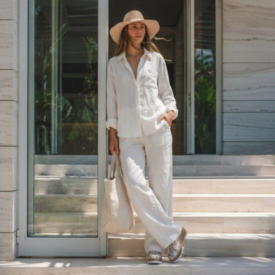 Сребристо дамско сабо от естествена кожа на платформа