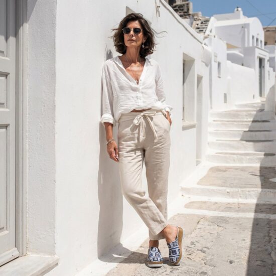 Синьо дамско сабо от естествена кожа на платформа - Син