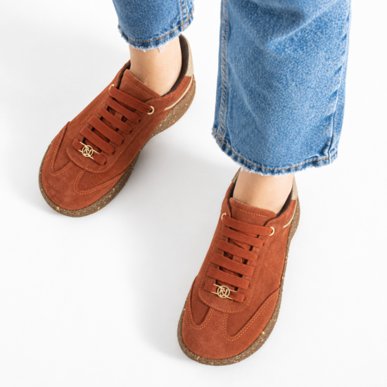 Дамски TSL Barefoot Icon Copper от Естествен велур