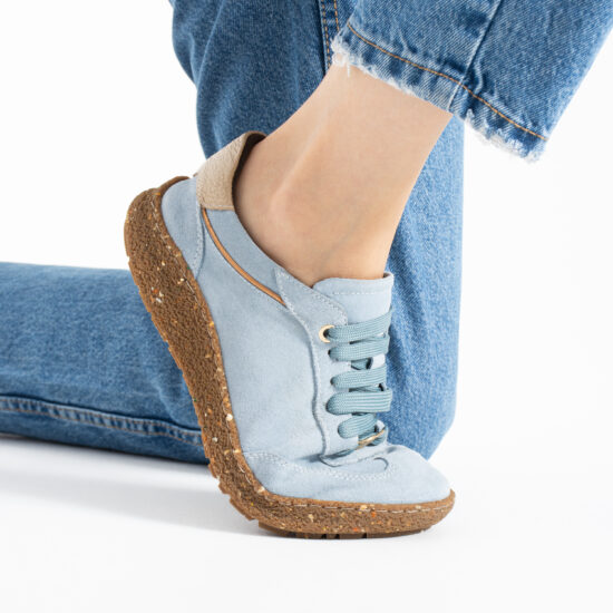 TSL Barefoot Icon Sky - Син - Естествен велур