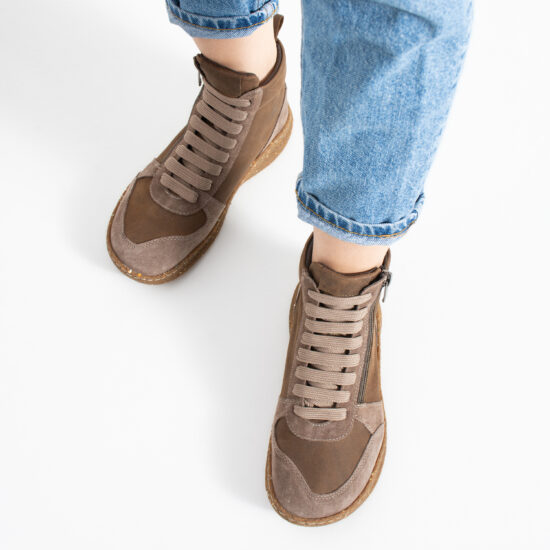 Дамски боти и кубинки - TSL Barefoot North Taupe