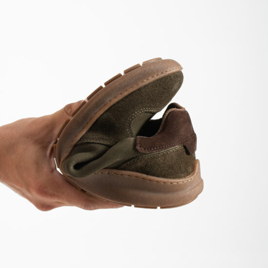 Мъжки спортни боси обувки от естествена кожа - TSL Barefoot Atlas Khaki - 9