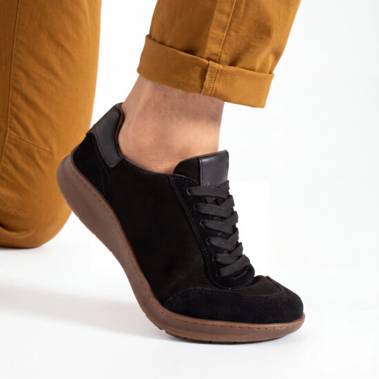 TSL Barefoot Atlas Black - Черен - Естествен набук